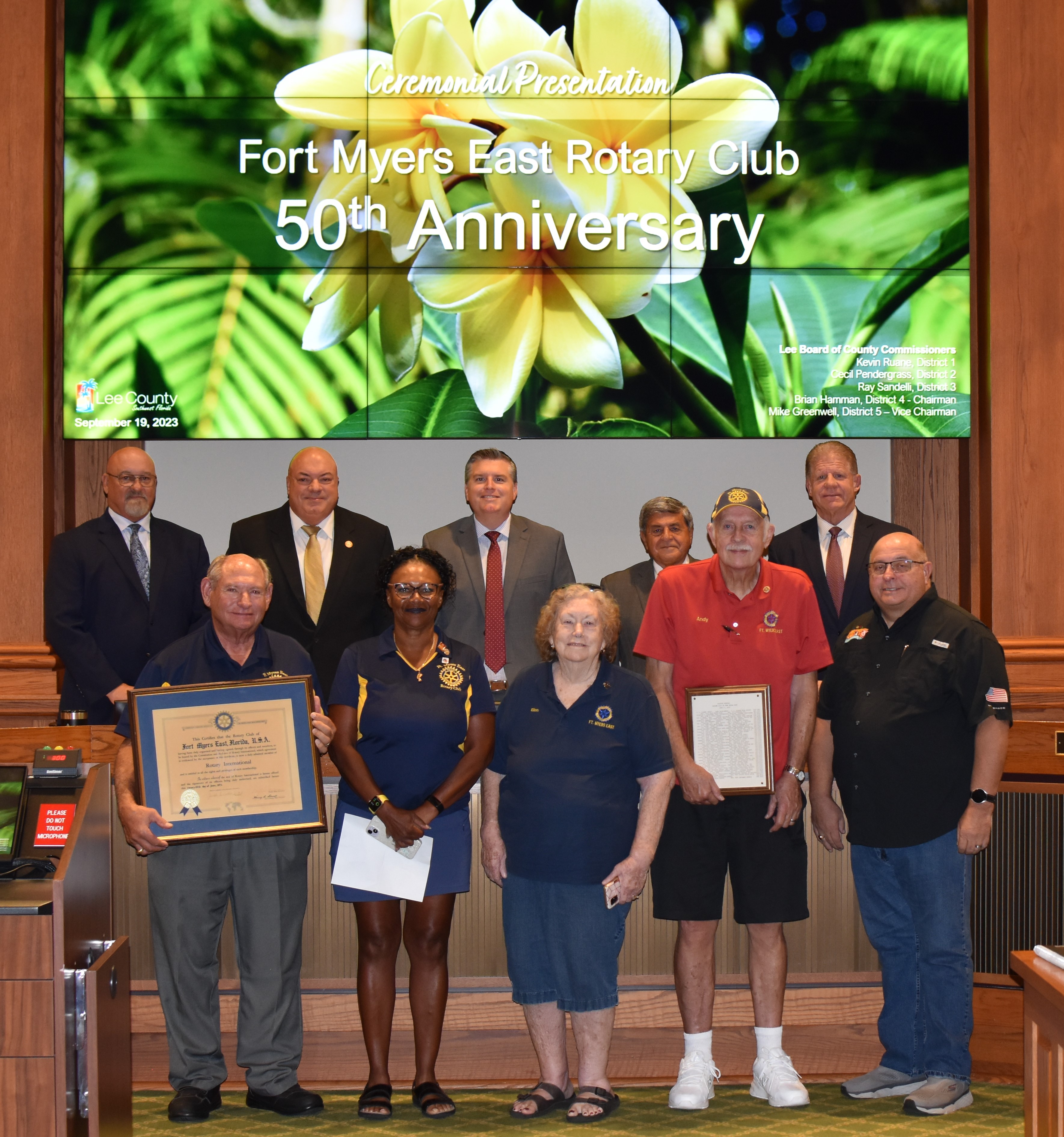09-19-23 Fort Myers East Rotary Club 50th Anniversary